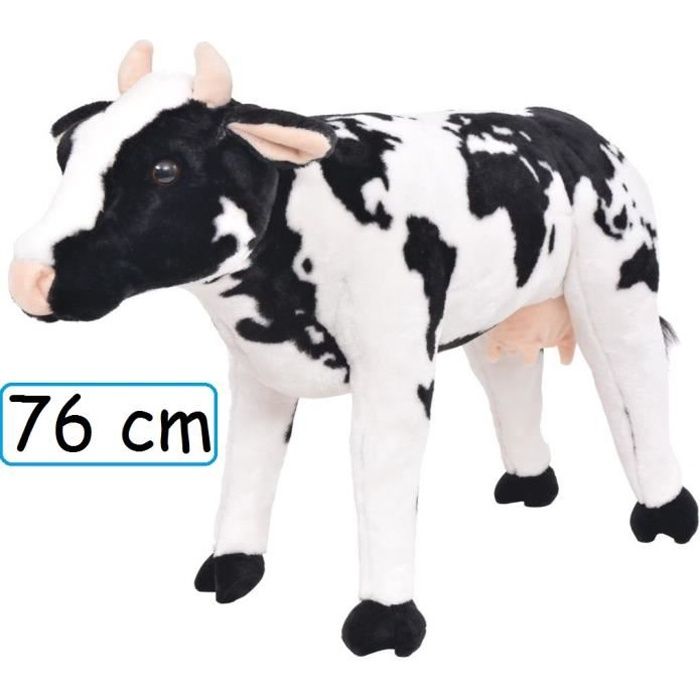 Longueur 15cm Neuf Petite Peluche Animal Vache 