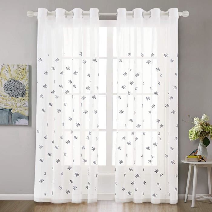 Panneau De Rideau Blanc JCP Home Plaza Avec œillets - 50 X 108 Inches - 100% Polyester