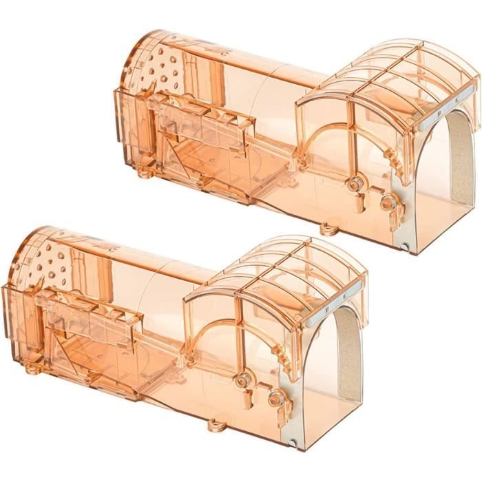 Piège à Rats Humain Réutilisable – Cage Multi-Capture Sans Tuer, 2 Pièces