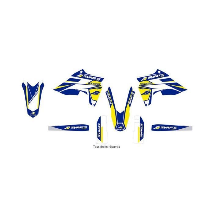 Kit déco - Sherco - Diamond Light 2016 - Bleu - Kit déco complet - Résistant aux agressions