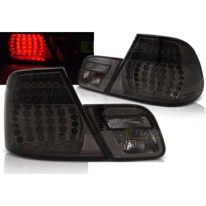Paire de feux arriere BMW serie 3 E46 Coupe 03-06 LED fume-27335714