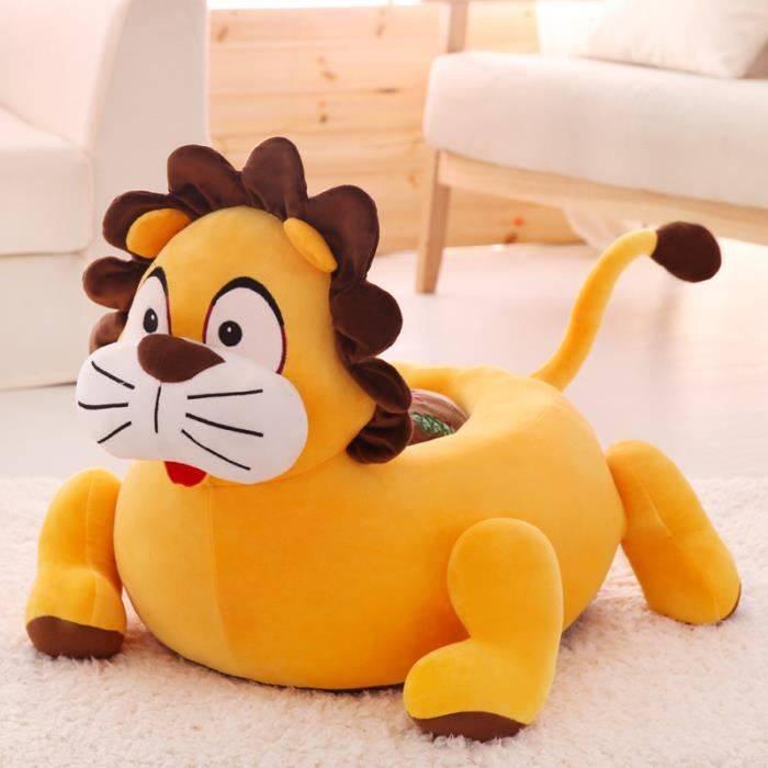 Canape Enfant Fauteuil Confortable Pour Garcon Fille Bebe Chaise Coussin De Sol Decoration Chambre D Enfant Peluche Animal 50cm Lion Cdiscount Puericulture Eveil Bebe