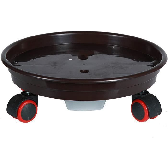 Pot De Plantes à Roulettes Carré En Bois, Support De Plantes Avec Rouleau