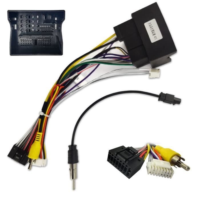 Câble Adaptateur De Câblage Radio 52 Broches Pour Prise Standard Iso