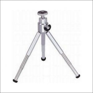 Trépied télescopique portable - Mini trépied pour appareil photo et caméscope - Acier - Gris