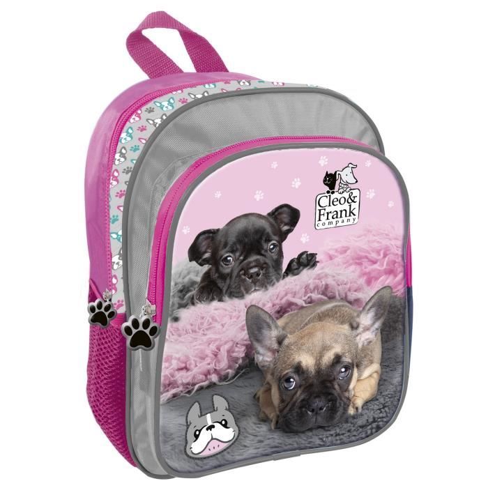 Chien Bouledogue Fran ais et Son Petit Chiot Sac a Dos Junior