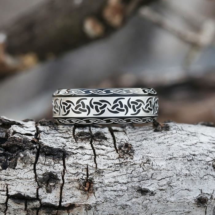 Couleur V288Acier taille 10 Bague a n ud celtique en acier inoxydable de Style Viking pour hommes et femmes Achat Vente bracelet gourmette couleur V288Acier taille 10 Ba Mixte Neuf Cd