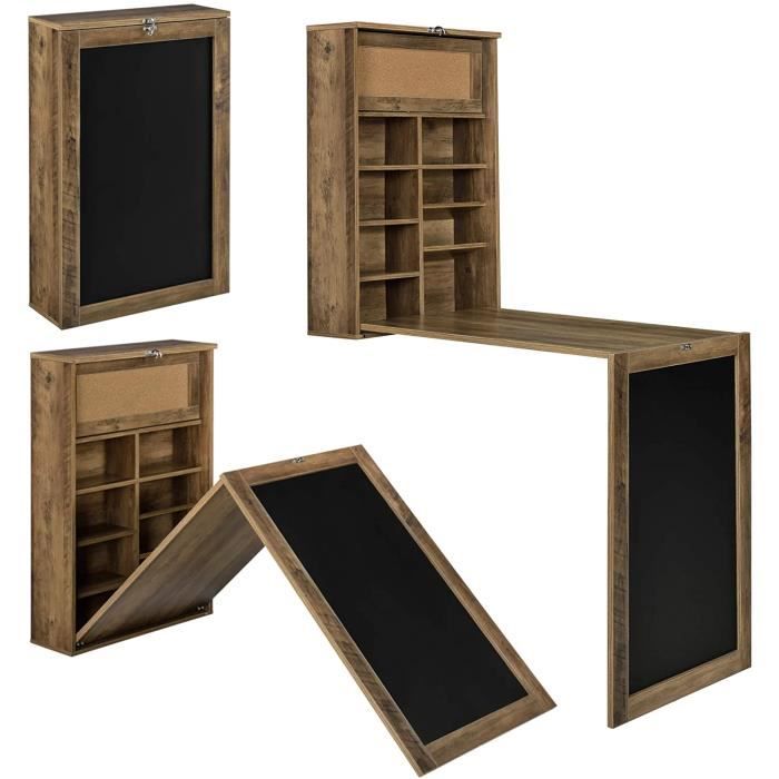 Un petit bureau mural rabattable à personnaliser - Joli Place Un petit bureau mural rabattable à personnaliser - Joli Place