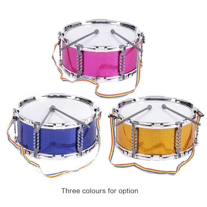 Anself multicolores Jazz Caisse claire Musical Instrument de percussion avec baguettes Strap pour enfants Enfants bleu