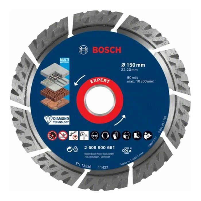 Bosch Disques tronçonner diamantés MultiMaterial - vue 3