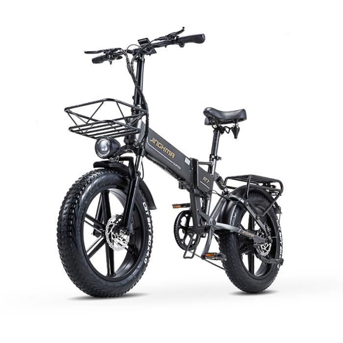 V lo lectrique BURCHDA R7 Batterie 48V 17.5AH Pneus 4.0 VTT
