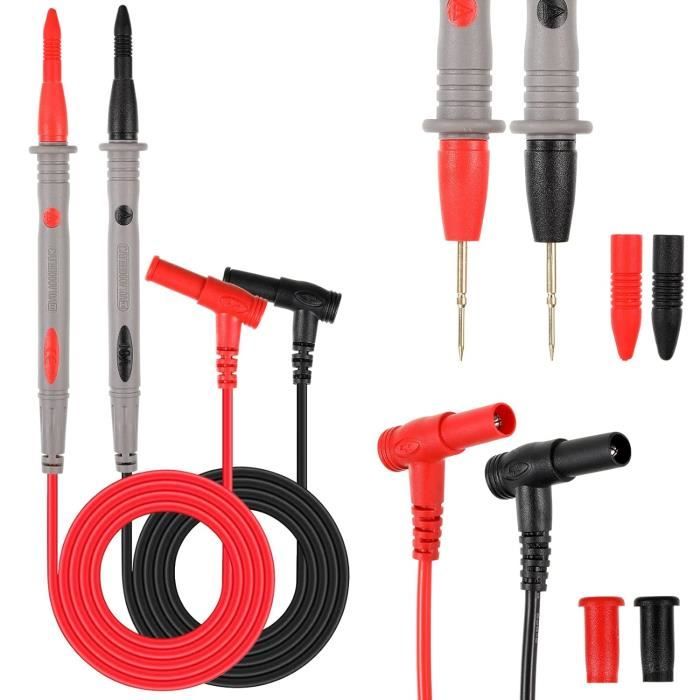 1 Jeu De Pince Crocodile De Câble De Test De Sonde Multimètre