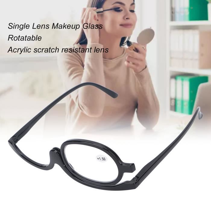 CHG® Loupe de maquillage pour les yeux Loupe Maquillage Lunettes Eye Flip Down Lentille Maquillage À La Mode Lunettes Simple 145740