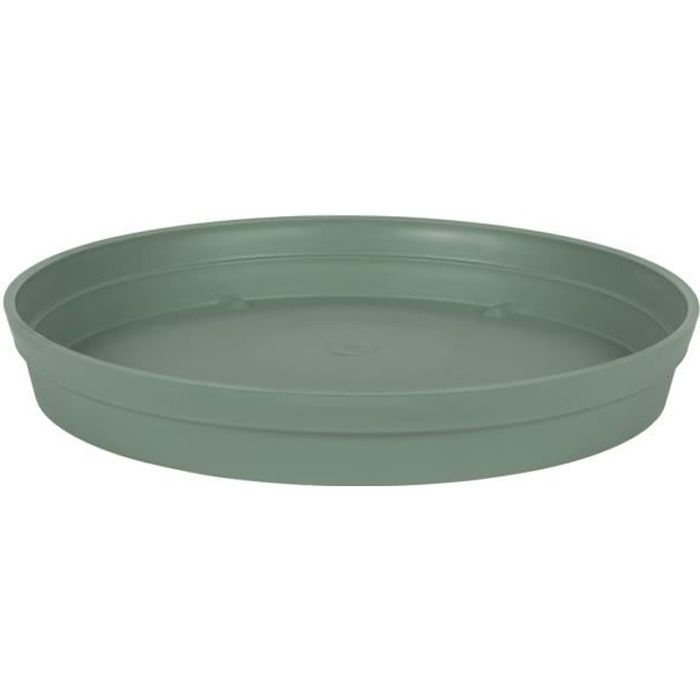 Soucoupe vert laurier - EDA - Accessoire - Plastique - Rond - Ø 40,50 cm - pour pot Ø 60 cm