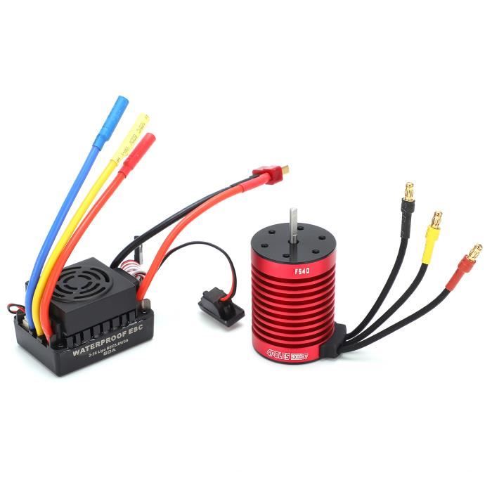 SURPASS HOBBY Rocket-RC 1/10 Bürstenloser Motor und ESC Combo 60A /80A F540 F550 Motor 3,175 mm V2 Supersonic für Tamiya RC Car  26