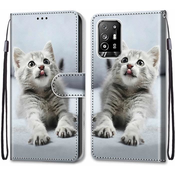 Exquis Etui Housse Pour Oppo A94 5G - A95 5G Rose sauvage Cuir Pochette protection cover Exquis Etui Housse Pour Oppo A94 5G - A95 5G Rose sauvage Cuir Pochette protection cover