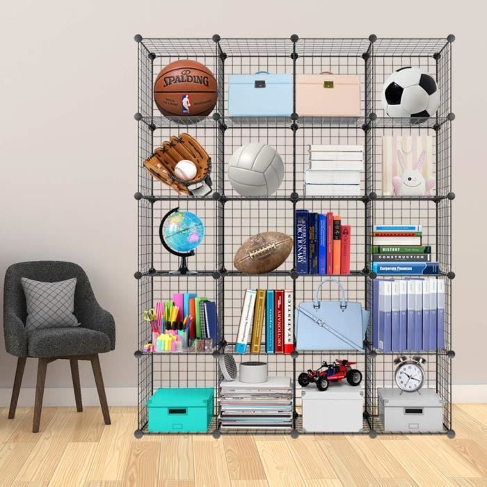 Etagere De Rangement Armoire Cube Etagere A Livres En Grilles