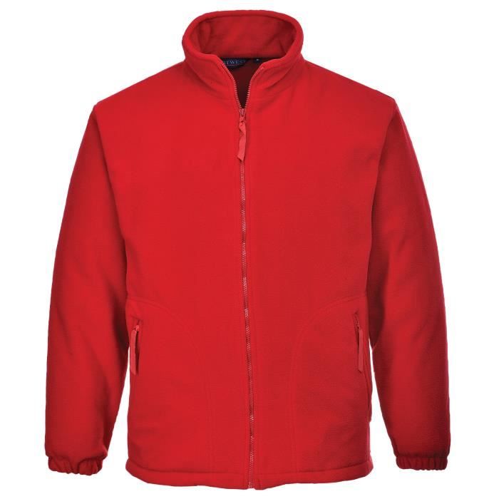 Polaire Homme Portwest Aran - Taille XL - Noir - Matière Polaire Chaude Et Confortable - Réf. F205BKRXL