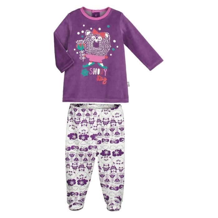Pyjama Bebe 2 Pieces Avec Pieds Snowyday Multicolor Cdiscount Pret A Porter