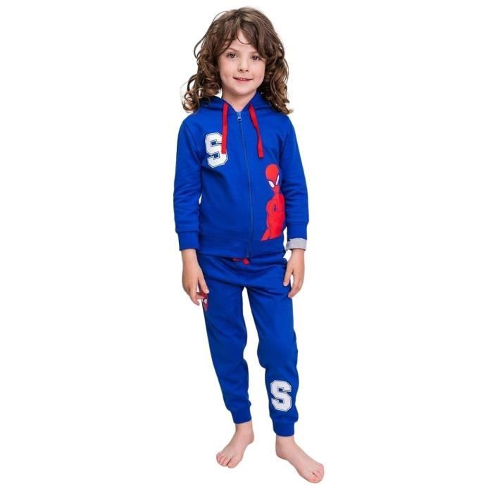 Lot de 3 pièces de Jogging coton gratté pour enfant Cerda Spiderman - blue - 5 ans