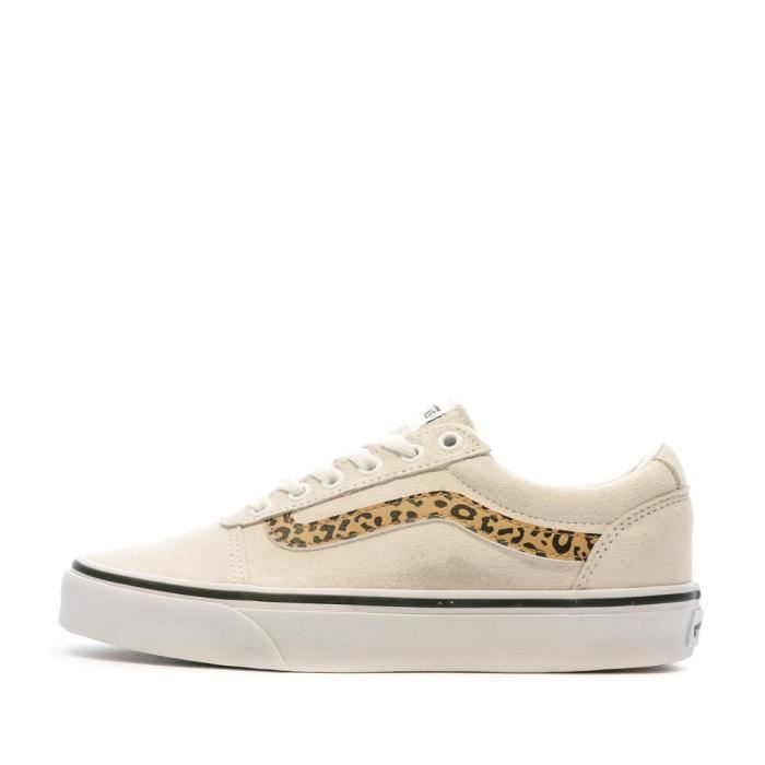 Baskets Femme Beige Vans Ward - Chaussures basses - Motifs léopard