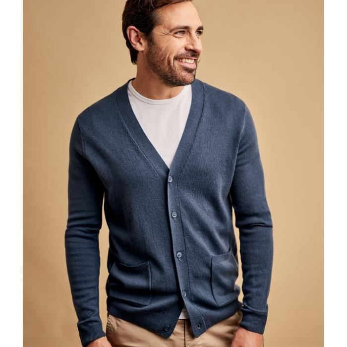 Cardigan merinos homme best sale