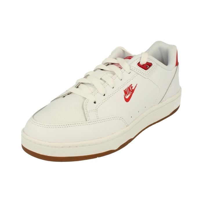 Nike Baskets Nike Grandstand II Premium Hommes - Blanc - Multicolore - Lacets - Cuir - Plat