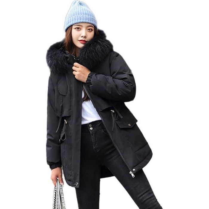 Manteau manche fourrure store