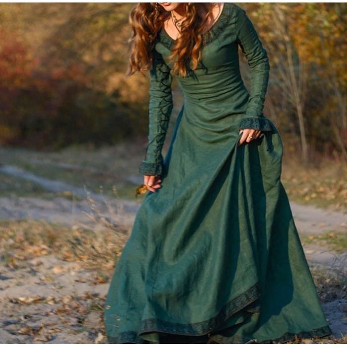 Robe princesse medievale hot sale