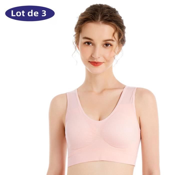 Lot de 3 brassi res de sport femme course pied brassi res de