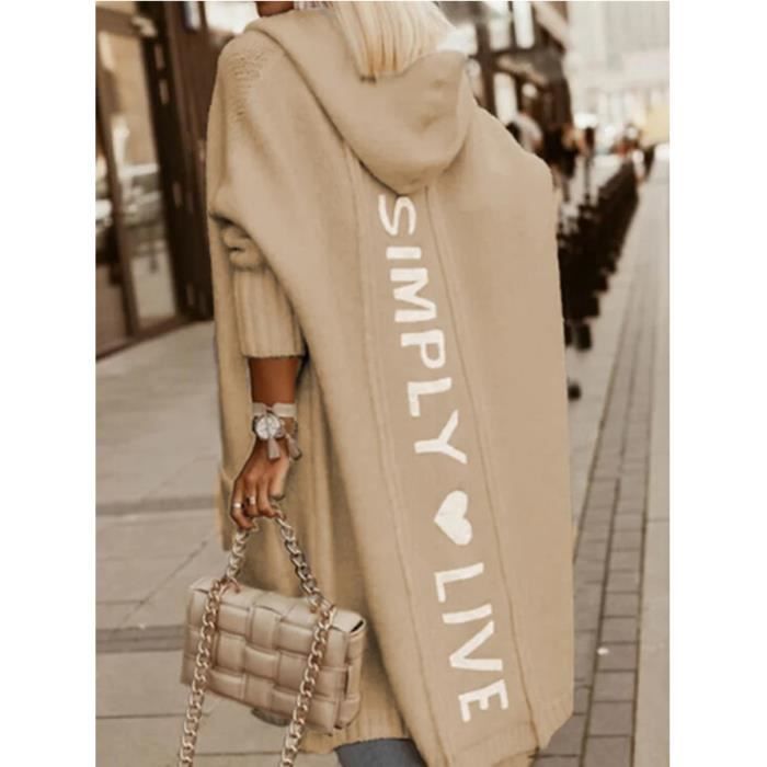 Pull manteau femme clearance