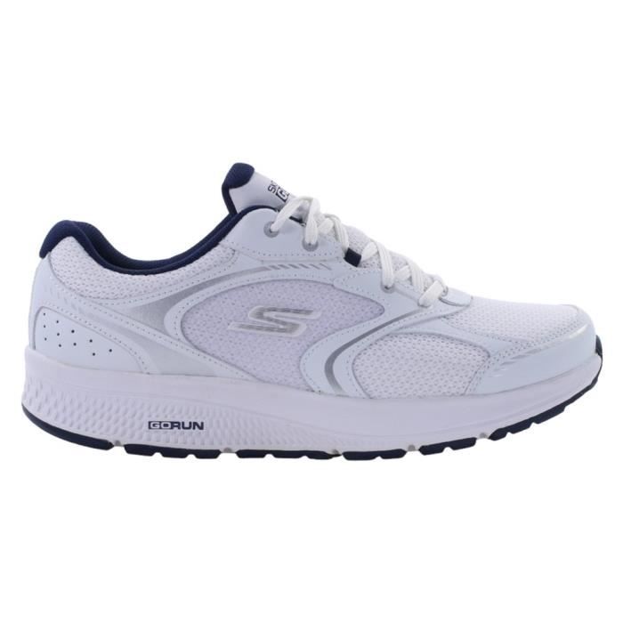 chaussures de running skechers go run consistent blanc pour homme