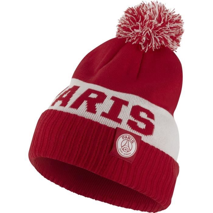Bonnet Nike Psg Pom rouge homme unique Rouge Cdiscount Pret a Porter