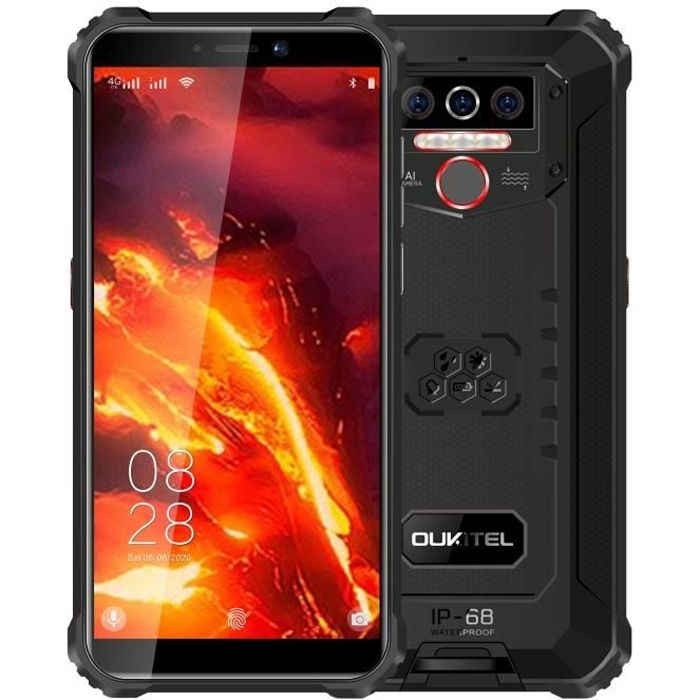 OUKITEL Smartphone WP5 PRO Noir Rouge