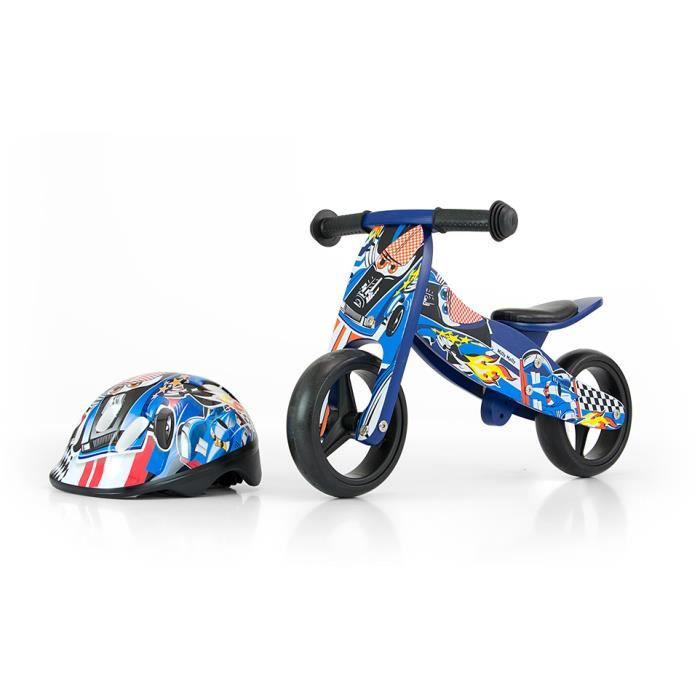 Jake Velo 2 En 1 Tricycle Et Draisienne En Bois Vehicule Pour Enfant Avec Roues En Mousse Modele Jake Blue Cars Cdiscount Jeux Jouets