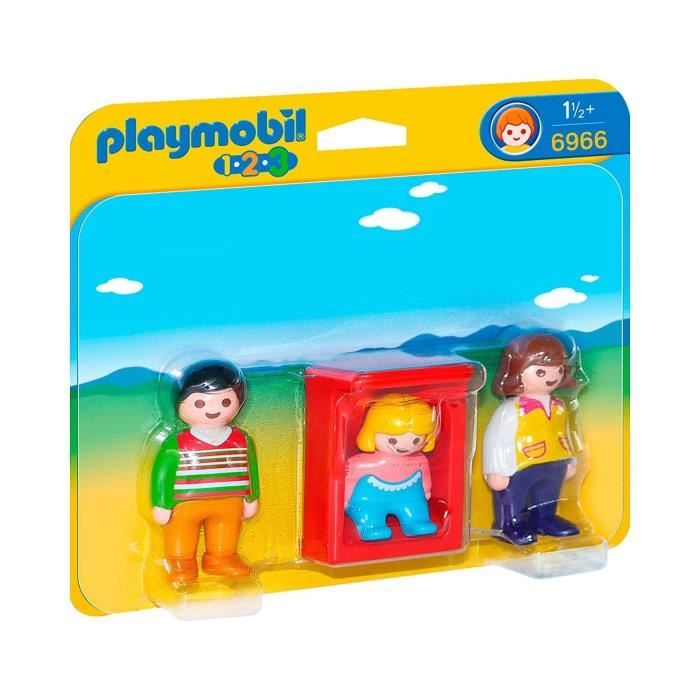 Playmobil 1 2 3 6966 Parents Avec Bebe Cdiscount Jeux Jouets