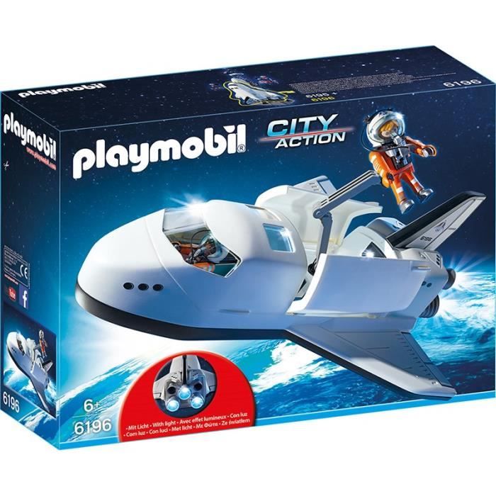 PLAYMOBIL 6196 Navette spatiale et spationautes - Cdiscount Jeux - Jouets