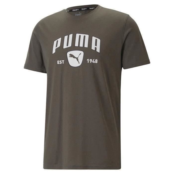 T Shirt De Sport - PUMA - Training - Homme - Vert kaki - XS