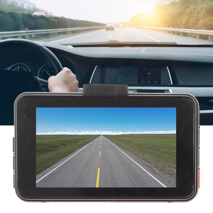 Caméra Embarquée Double Caméra DASH – Avant/arrière, Wi-Fi, Détection Mouvement, Avec Bracket