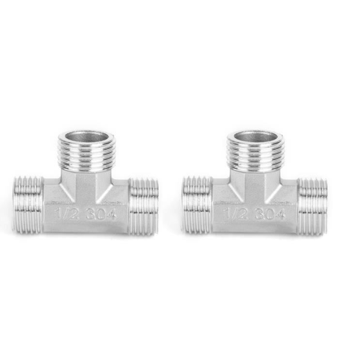 T Pour Tuyau Gaz Qiilu T De De 8mm Con Grifo Raccord De Tuyau