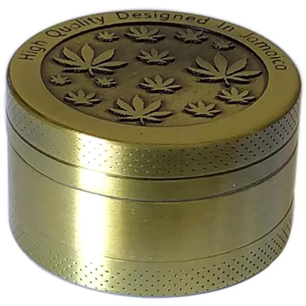 Grinder Métal LHOEST 6,1cm - Motif Arbre, 40 Dents, Avec Grattoir Et Brosse, Pour Épices