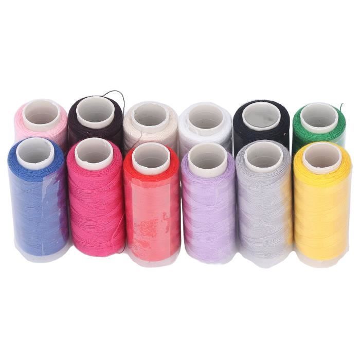 Fil À Coudre Kit, 36 Couleurs 400 Yards De Fil De Machine À