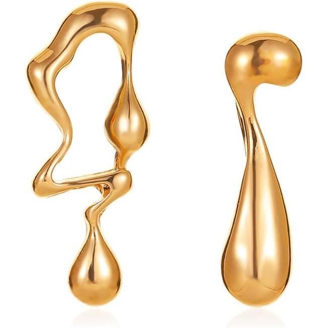 Healeved 2paires Boucles Oreilles Femme Inoxydables Poker