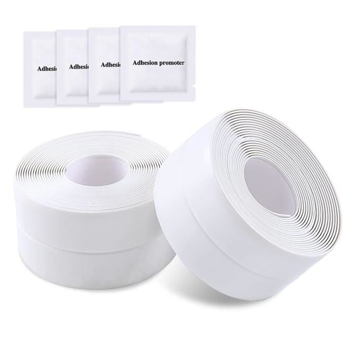 Ruban Adhésif étanche Réparation Lechin - PVC Textile, 5.7cm X 5m, Blanc - Pour Bâche, Tente, Auvent, Toiture