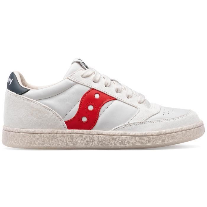 Chaussures de lifestyle Saucony Jazz Court blanc rouge 45