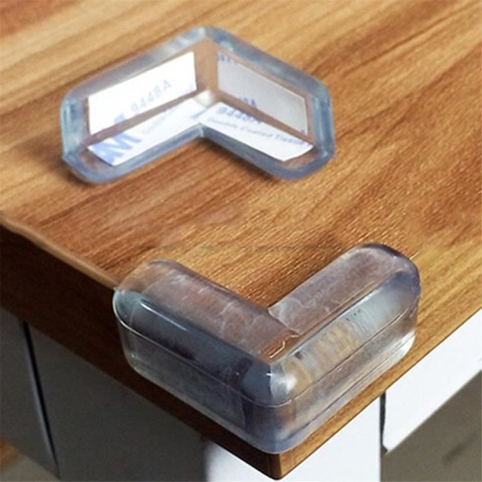 20pcs Silicone Transparent Protege Coin De Table Protections D