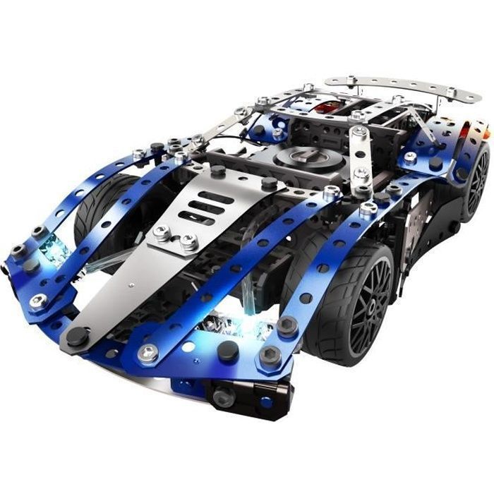 MECCANO - COFFRET SUPERCAR 25 MODeLES MOTORISu00c9S - 6062054 - Voiture  Enfant Motorisu00e9e & Jeu de Construction - 25 Modeles