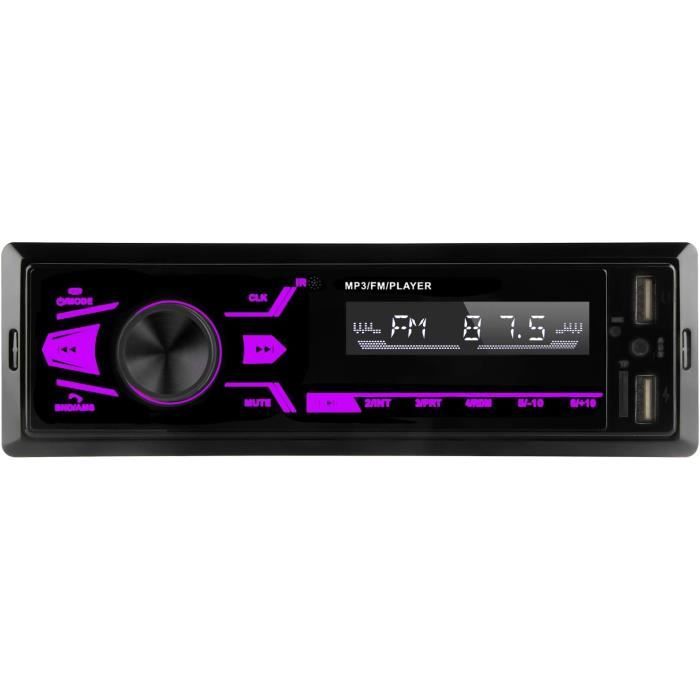 Autoradio Bluetooth à écran Tactile, Autoradio 1 Din Lecteur MP3 Supporte  USB-SD-AUX,Poste Radio Voiture Main Libre [105] - Cdiscount Auto
