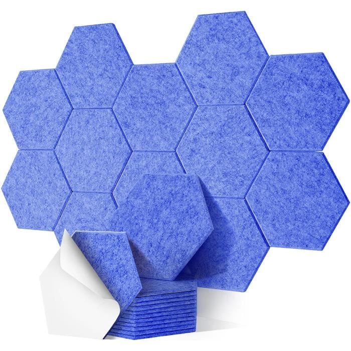 Panneau Acoustique,Hexagonal Auto-Adhésif Mousse Acoustique,6 Comprimés  Panneau Acoustique Mural Pour Studio[S105]