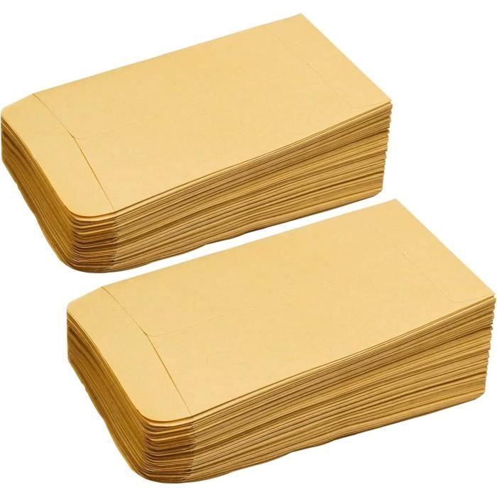 Envelop Schets Lot de 100 petites enveloppes brunes, mini enveloppes de graines ...